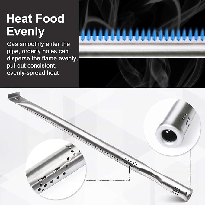 Grill Replacement Parts for Nexgrill 720-0882A 720-0896 720-0925 720-0896B 720-0896C Gas Grill Models. Grill Burner Tubes, Heat Plate Shields, Carryover Tubes and Ignitors for Nexgrill 5 Burner.
