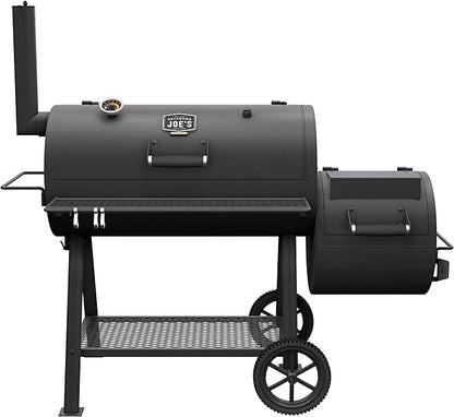 Oklahoma Joe's Highland Offset Charcoal Smoker and Grill with 900 sq. in. Cooking Area in Black