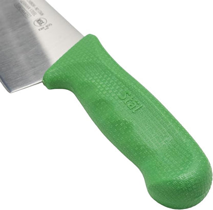 Winco 8" Green Chef's Commercial-Grade Knife | Razor sharp, Restaurant service, Great for Meat Prep, Vegetable Prep, Bread Service and Kitchen Prep