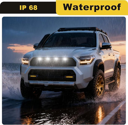 White led Grills Grill Lights for 6th gen 4runner 2025 2026 trdPro | 2026 TRD Pro Trailhunter Grille Grills light accessories