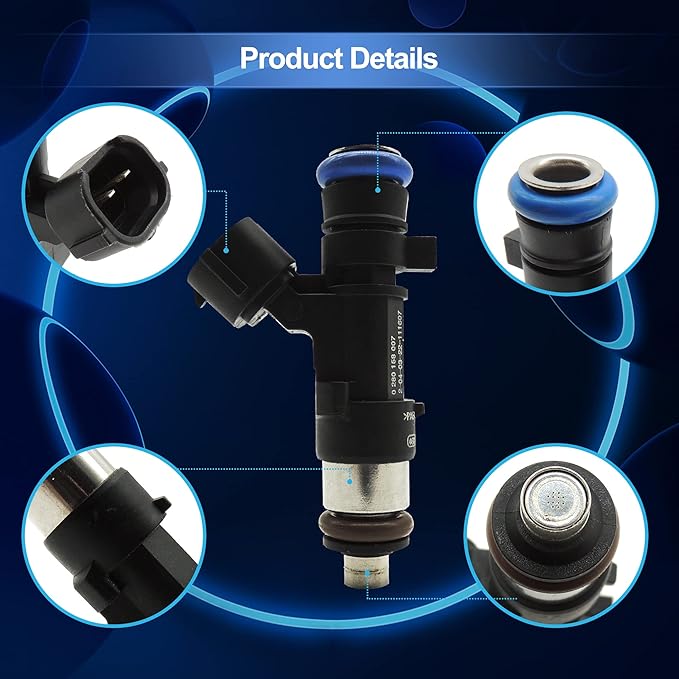 HiSport Fuel Injector 0280158007 INJ605 1PC Compatible with Nissan Infiniti Susuki 4.0L 5.6L 2004-2016