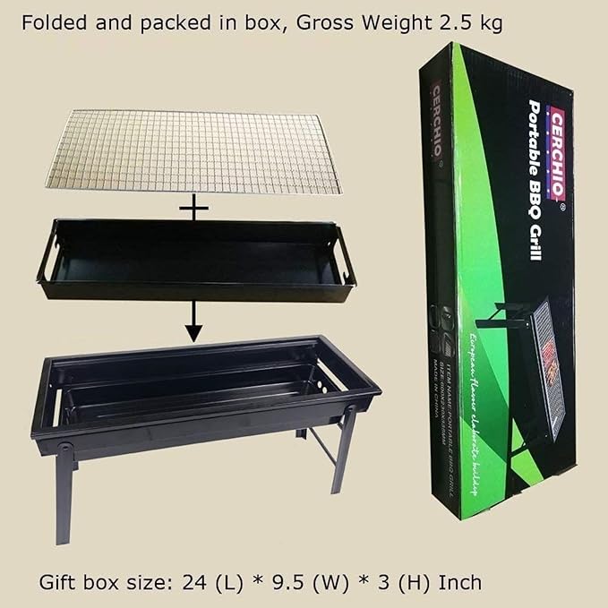 Barbecue Stove Portable Foldable Outdoor Grill Charcoal BBQ Grill Patio Camping Picnic Burner Portable Household