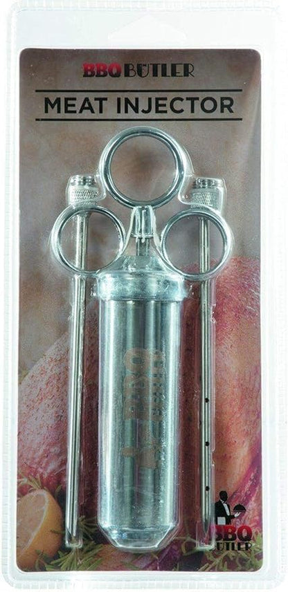 BBQ Butler Meat Injector - Turkey Injector - Flavor Injector - Marinade Meat Injector - Stainless Steel Marinade Injector - Meat Injector Syringe - Barbecue Tools