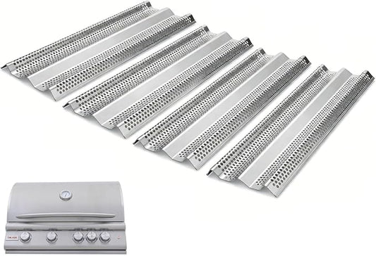 Flame Tamer Replacement Parts for Blaze 3/4/5 Burner Gas Grills , 16" Stainless Steel Grill Heat Plates for Blaze 25"/32"/40" Grill Models BLZ-4, BLZ-4LBM, BLZ-4LTE, BLZ-3LBM, BLZ-5, BLZ-5LTE, 4 Pack