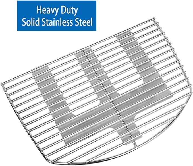 Stanbroil Solid Rod Stainless Steel Grill Cooking Grates for Weber Q300, Q320, Q3000, Q3100, Q3200 Series Gas Grill, Replacement Parts for Weber 7646