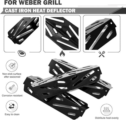 Genesis II Grill Parts for Weber Genesis II E-310 II GS4 E-315 E-335 Parts LX E-340 S-340 66095 Grill Grates Replacement 66032 Genesis 2 Flavorizer Bars 66040 Heat Deflector E-325S 300 Series Parts