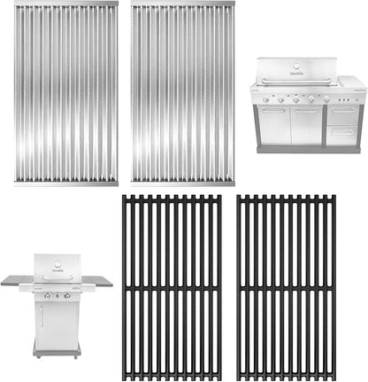 17 Inch Emitter Plates & Cooking Grates for Charbroil TRU-Infrared 463642316 463675016 466642416 463644220 463632320 463644220 463675016P1, Infrared Grill Grate for Charbroil G362-2100-W1,G369-0030-W1