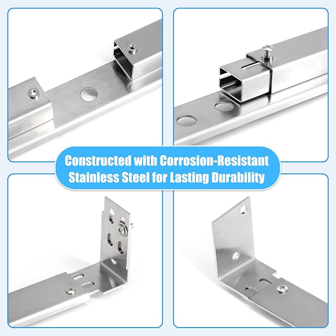 Grill Replacement Parts for Charbroil 463251605 463251505 463242304 463240904, 80012481 Burner Brace with Carryover Tubes Burner Support Rail Bracket for Charbroil 3 Burner Grills