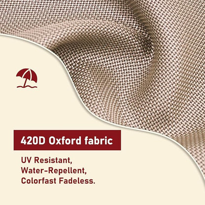 Patio Umbrella Cover Outdoor Umbrella Cover with Rod Waterproof Durable 420D Polyester Fabric Patio Parasol Umbrella Cover for 7 ft to 11 ft Outdoor Umbrella