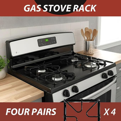 Premium WB31K10034 Gas Range Surface Burner Grates Replacement Parts For GE Stove Parts General Electric Cooktop Parts Cast Iron Gas Stove Rack, Top Burner Rack Sets 4-Pack
