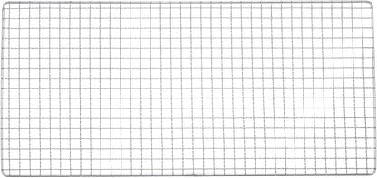 HARFINGTON Square BBQ Grill Net 29.5x60cm Stainless Steel Cross Wire Barbecue Mesh Mat for Baking Smoking Charcoal Grilling Roasting