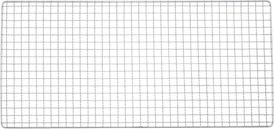 HARFINGTON Square BBQ Grill Net 29.5x60cm Stainless Steel Cross Wire Barbecue Mesh Mat for Baking Smoking Charcoal Grilling Roasting