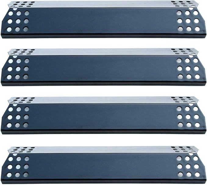 Parts DP129 (4-Pack) Porcelain Steel Heat Shield/Heat Plates 14 9/16 x 3 3/8" Replacement for Sunbeam, Nexgrill, Grill Master, Charbroil, Kitchen Aid, Members Mark, Uberhaus Gas Grills