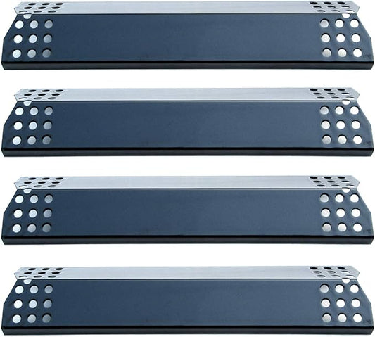 Parts DP129 (4-Pack) Porcelain Steel Heat Shield/Heat Plates 14 9/16 x 3 3/8" Replacement for Sunbeam, Nexgrill, Grill Master, Charbroil, Kitchen Aid, Members Mark, Uberhaus Gas Grills
