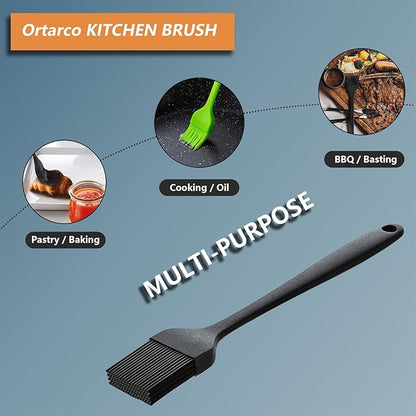 Silicone Basting Pastry Brush for Baking Cooking Bbq Grill Spread Oil Butter Sauce 4 Pack