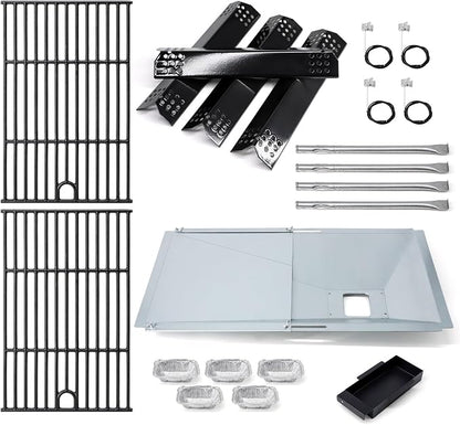 Replacement Parts for Nexgrill 720-0925P 720-0925, Grease Tray, Flame Tamer, Burners and Igniter, Grill Grates for Nexgrill 720-0925P 4 Burner Gas Grill