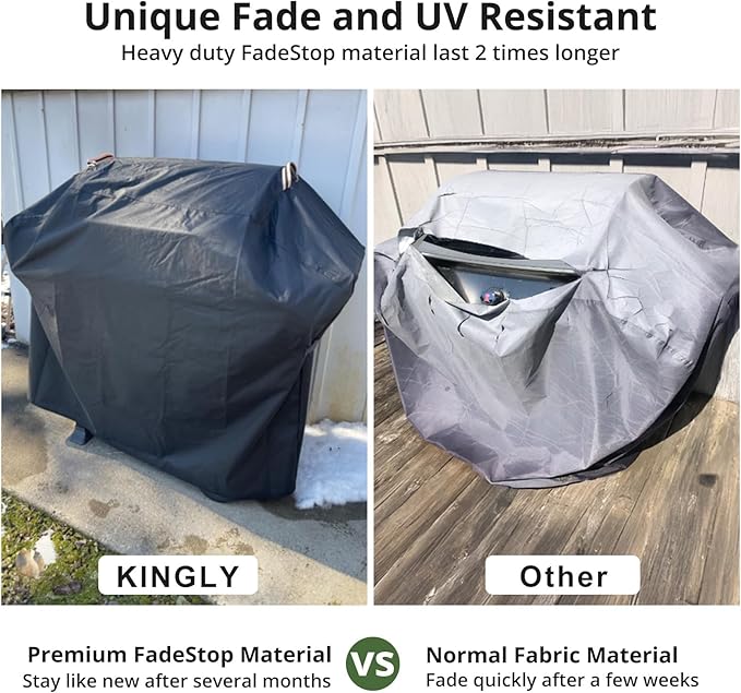 KINGLY Griddle Cover for Blackstone 36" Griddle with Hood[2026 Upgraded 1000D Heavy Duty] Rip-Proof Material,Waterproof UV & Fade Resistant,Flat Top Gas Grill Cover with Adjustable Strap and Air Vent