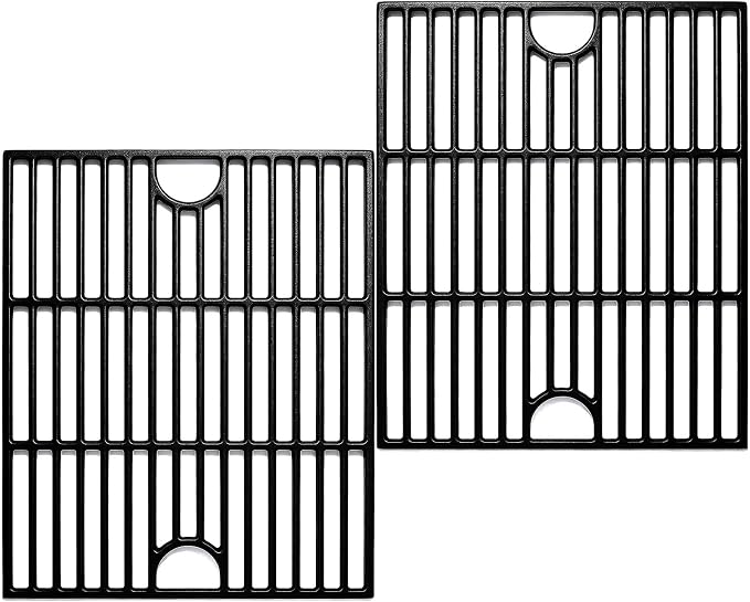 17 Inch Grill Grate for Nexgrill 4 Burner 720-0830H 720-0670A 720-0783E 720-0958A 5 Burner 720-0888N, Cast Iron Cooking Grids for Kenmore 415.16106210 Expert Grill 720-0789H 720-0789C Replacement Part
