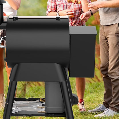 Universal 25.1"-28.3" Grill Storage Shelf for Traeger Pro 22 and 575 Series, Grill Accessories for Traeger Pellet Grill to Provide More Storage Space