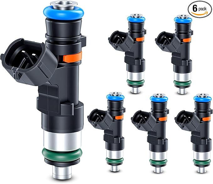 Fuel Injectors Set of 6 Compatible with Nissan 2012-2021 NV1500 NV2500 NV3500 2005-2019 Frontier 2005-2015 Xterra 2005-2012 Pathfinder Equator 4.0L Replace 0280158007