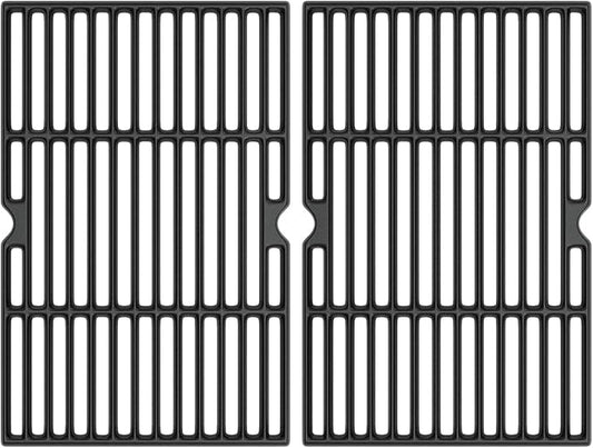 Cooking Grid Grates for Kenmore 4 Burner Grills,Enamel Cast Iron Grate Replacement Parts for Kenmore 146.10016510,146.46365610,146.16142210,146.16198211,2 Pack