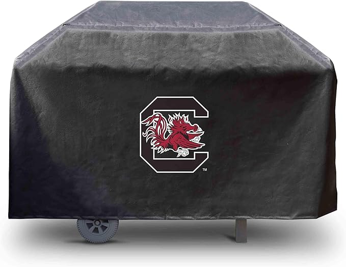 FANMATS 41202 South Carolina Rectangular Grill Cover - Fits 3 and 4 Burner Grills - 68in x 21in x 35in