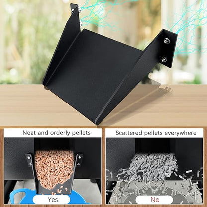 Pellet Helper Chute for Traeger Smoker Grill, Magnetic Helper Chute for BBQ Grills, No Need to Pick Up Fallen Pellets, Accessories for Traeger, Pit Boss Smokers