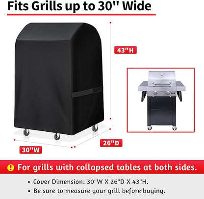 NEXCOVER Grill Cover- 30" Waterproof BBQ Grill Cover, Barbeque Cover Grill Cover for Outdoor Grill, UV Resistant Dustproof Barbecue Smoker Cover.
