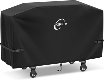 Kipiea Griddle Cover for Blackstone 28" Griddle with Hood, Heavy Duty Tear & Fade Resistant and Waterproof Flat Top Grill Cover for Blackstone 5483 with Buckles and Drawstrings