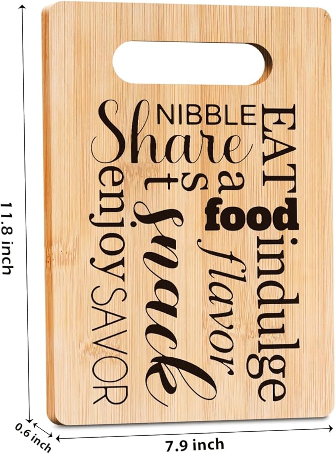 Funny Charcuterie Board Snacks Board Cheese Board Cutting Board Decor Birthday Gifts Housewarming Gifts for Women Men Friends Funny Kitchen Accessories Bamboo Decorative Cutting Boards for Kitchen