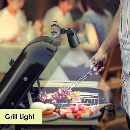 Barbecue Grill Light with 10 LED Lights, Touch Switch Design, and Clamp for Gas Charcoal Electric Grill