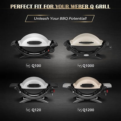 QuliMetal 304 Stainless Steel 60040 Grill Burner Tube for Weber Q1000, Q1200, Q100, Q120, Baby Q, 386001, 386002, 516002, 516001, 50060001, 51060001 Gas Grills, Replacement for 69957/41657, 17 Inch