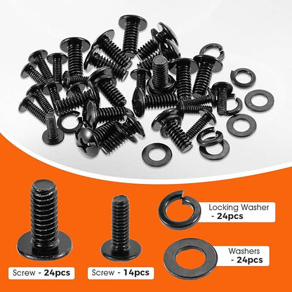 Grill Screws Replacement Kit, Compatible with Pit Boss PB1000SC1, PB1000SC2, PB1000XL, PB1000SP Grills, Includes Screw Set 1/4'' *15mm(24pcs), Screw 5/32" *12mm(14pcs)