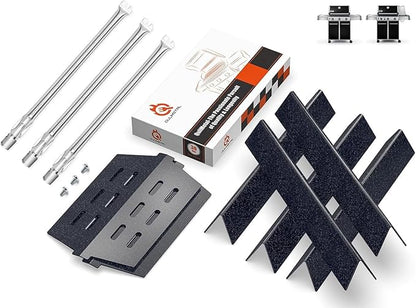 for Weber Genesis Grill Parts, 17.5" Flavorizer Bars for Weber Genesis 300 Series (Front Control), 65055 Heat Deflectors, Genesis Burners Tubes for Weber Genesis E310/ E320/ S310/ S320 Grills