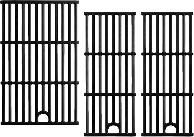 463365021 Grill Grates Replacement Parts for Charbroil Performance 4 Burner Grill Parts 463351021 463350722 Char Broil 463352521 463354021 463365522 G426-0005-W1 G426-0004-W1 Cast Iron Cooking Grates