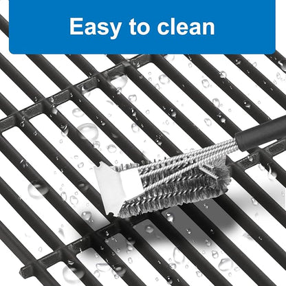 Cast Iron Grill Grates for Char-Griller 1733 Smokin' Champ | Charcoal Grill Horizontal Smoker Grates,Cooking Grate Replacement Parts for Chargriller 1624 2735 1722 Set of 3