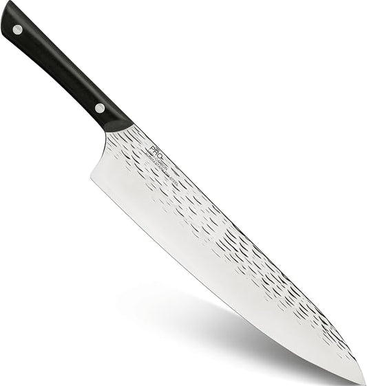 Kai PRO 10" Chef's Knife | Hand Sharpened Kitchen Knife, Japanese AUS6M Stainless Steel Blade, Full-Tang POM Handle