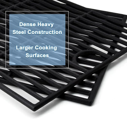Grill Replacement Parts for nexgrill 720-0830h replacement parts, 17'' Cast Iron Grill Grates and Heat Plates for Nexgrill 720-0830H, 720-0697E, Members Mark 720-0830F, Uberhaus 780-0003.