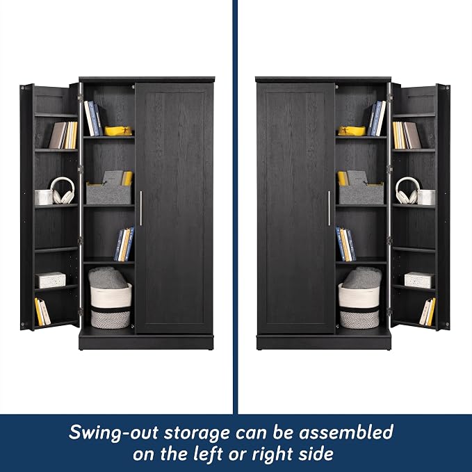 Sauder HomePlus Storage Cabinet, Raven Oak Finish