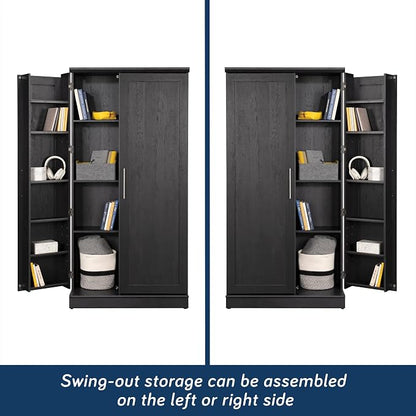 Sauder HomePlus Storage Cabinet, Raven Oak Finish