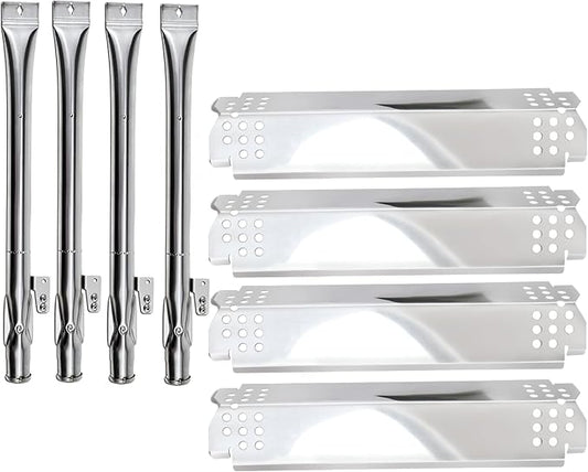 Nexgrill 4 Burner Replacement Parts, Nexgrill 720-0830H Replacement Parts, Nexgrill 720-0864M 720-0925P 720-0830H Replacement Part, Nexgrill 720-0830X Heat Plate Shield & Burner, 4 Pack