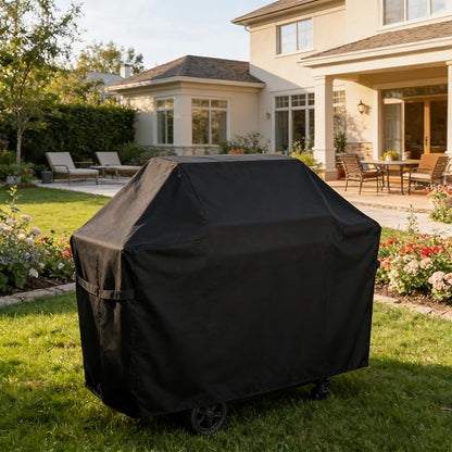 Grill Cover for Nexgrill Neevo 720 Plus Smart Grill with Air Fryer,70" L x 24" W x 43" H-Black 600D Heavy Duty Waterpoorf UV Outdoor Fade Resistant BBQ Grill Cover for Tytus Fresno Island Grill