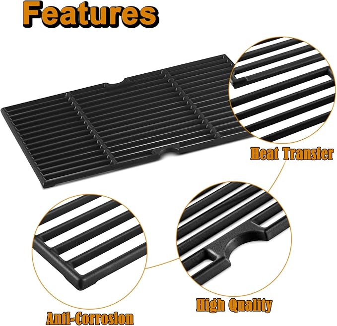 463633316 Grill Grates Replacement Parts for Charbroil Grates 463672416 463672016 Char Broil G460-0500-W1 G517-0014-W1 G421-0008-W1 463251413 463622515 463645015 Performance 2 Burner Cooking Grates