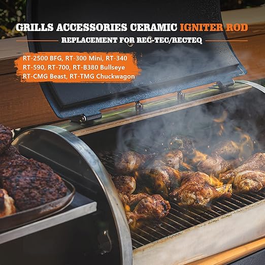 Ceramic Igniter Element Replacement for REC TEC, Recteq Wood Pellet Grill and Smoker, 120V 80W