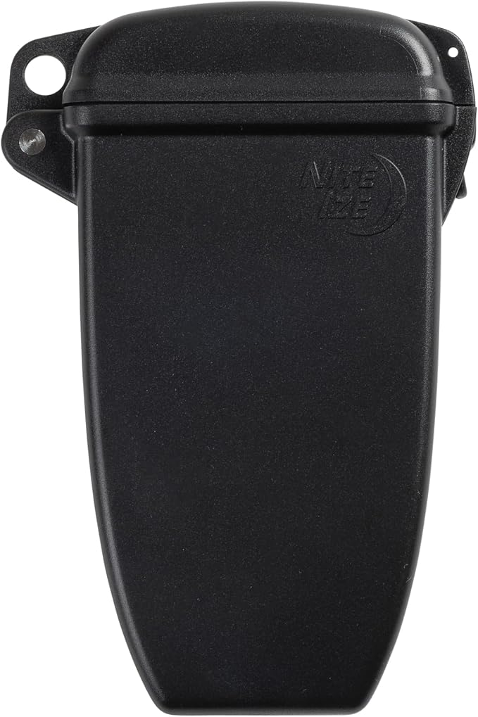 Nite Ize Hideout Magnetic Key Box - Waterproof Key Hider - Magnetic Key Holder & Box - Waterproof Key Storage for Spare Keys - Black, Extra Large