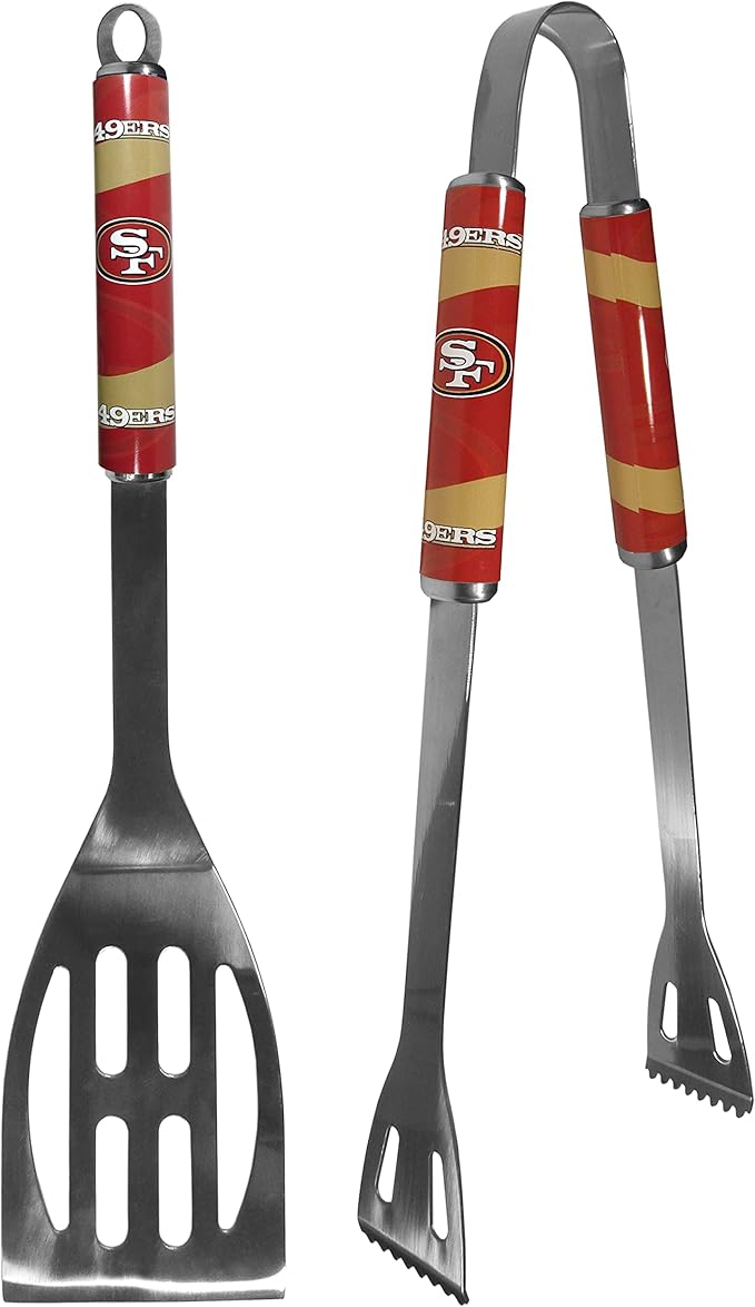 NFL Siskiyou Sports San Francisco 49ers 2 pc Steel BBQ Tool Set One Size Team Color
