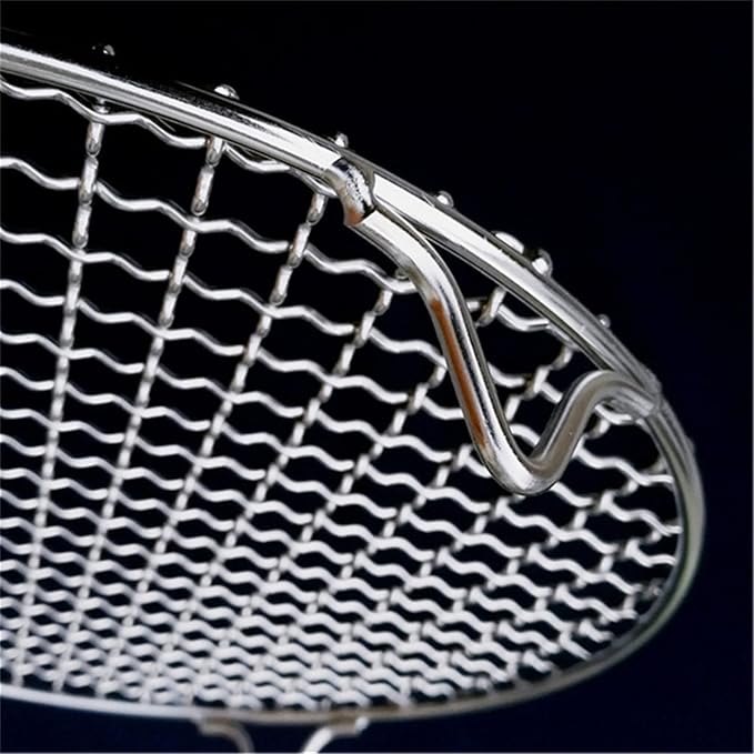 Round Cooking Rack 6 inch,R304 Stainless Steel Barbecue Grill with Feet for Outdoor Camping and Camping Barbecue Grill