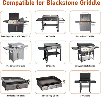 60 Pack Grease Cup Liners Compatible with Blackstone Griddle 5017 - Disposable Aluminum Foil Drip Pan Grease Catcher Cup Liner for 17, 22, 28, 36 Inch | Disposable;Heavy duty;Multipurpose;Wide compatibility;Easy to use;Easy to clean;Large capacity