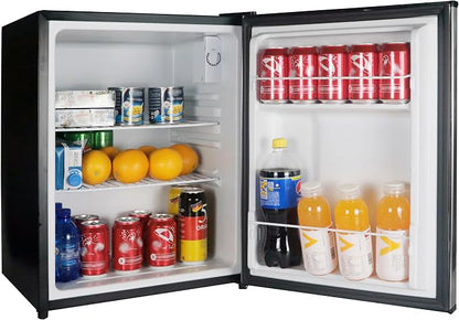Magic Chef 2.4 Cu Ft All Refrigerator E-Star | 2.4-Cu. Ft. Mini Fridge, Stainless Steel