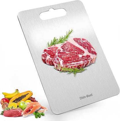 Cutting Board, Stainless Steel Cutting Board for kitchen, Meat,Fruit, Vegetables, L 15.4" * 11"